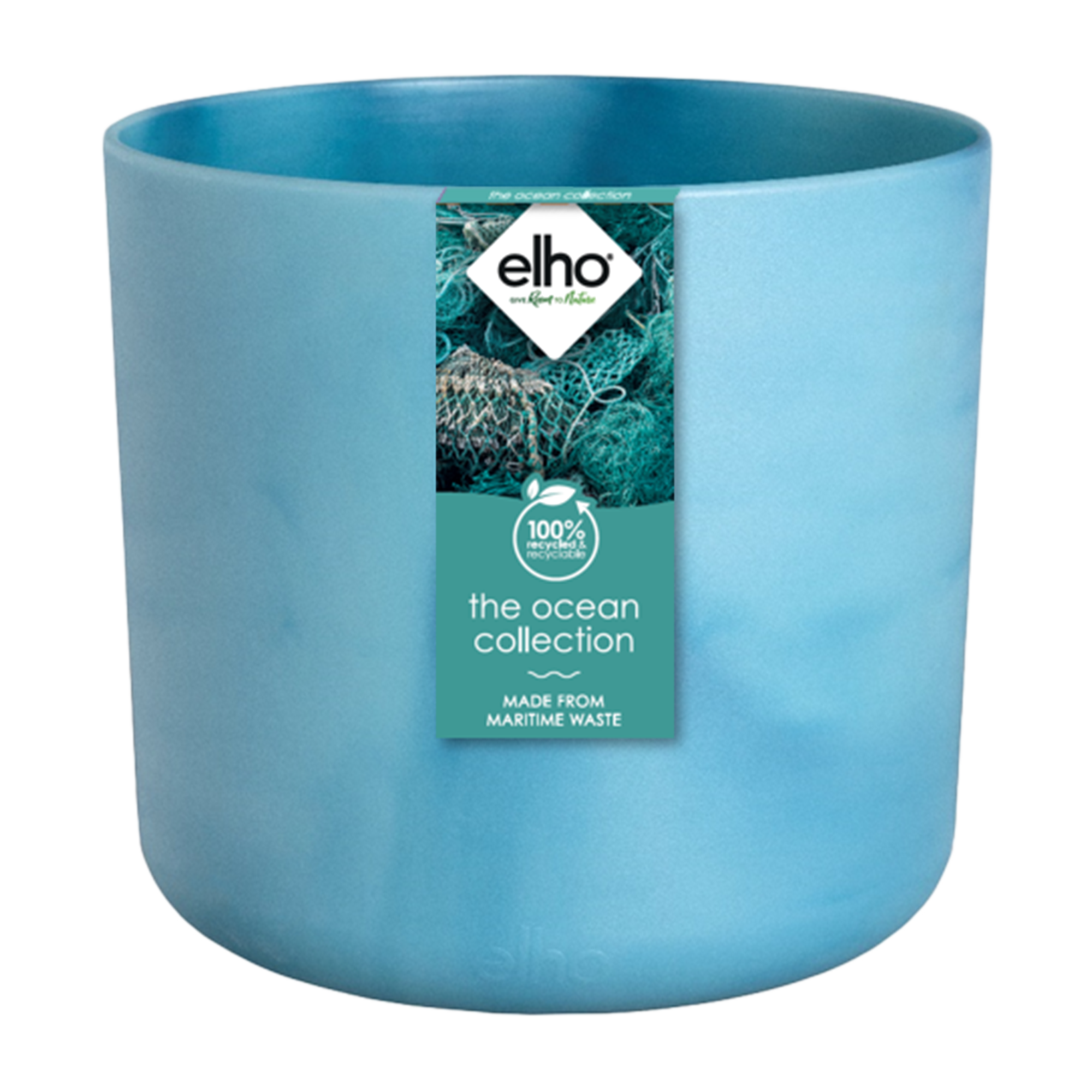 Sierpot Elho Ocean Round atlantic blue Ø14 x H13 cm