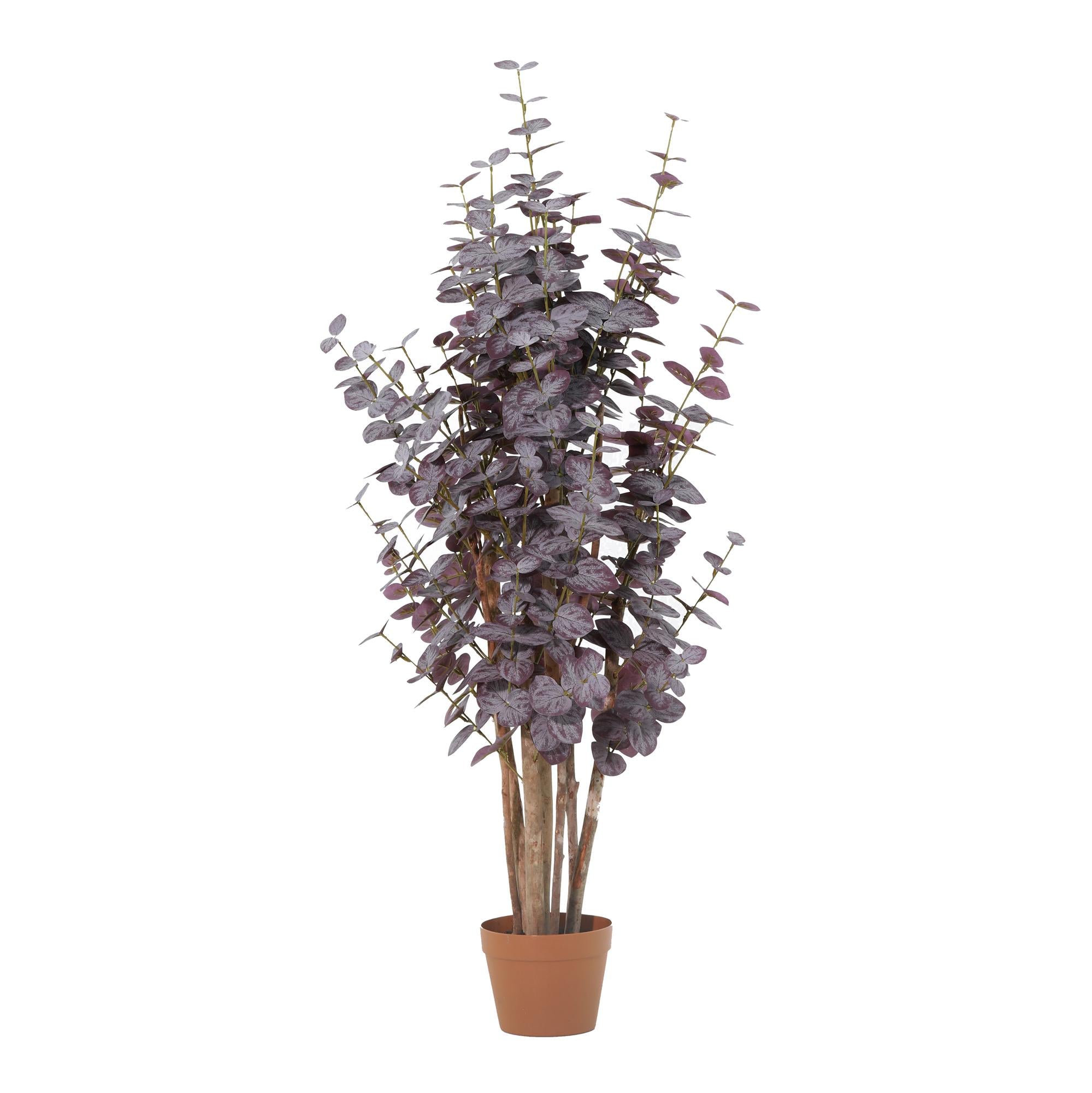 Kunstpflanze Eukalyptus lila 120cm - ø18