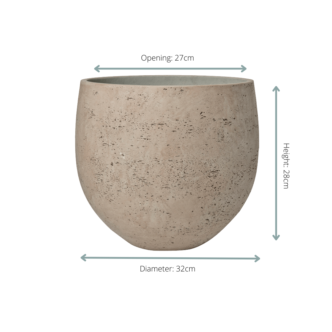 Sierpot Orb Grey Washed Ø32 x H28 cm