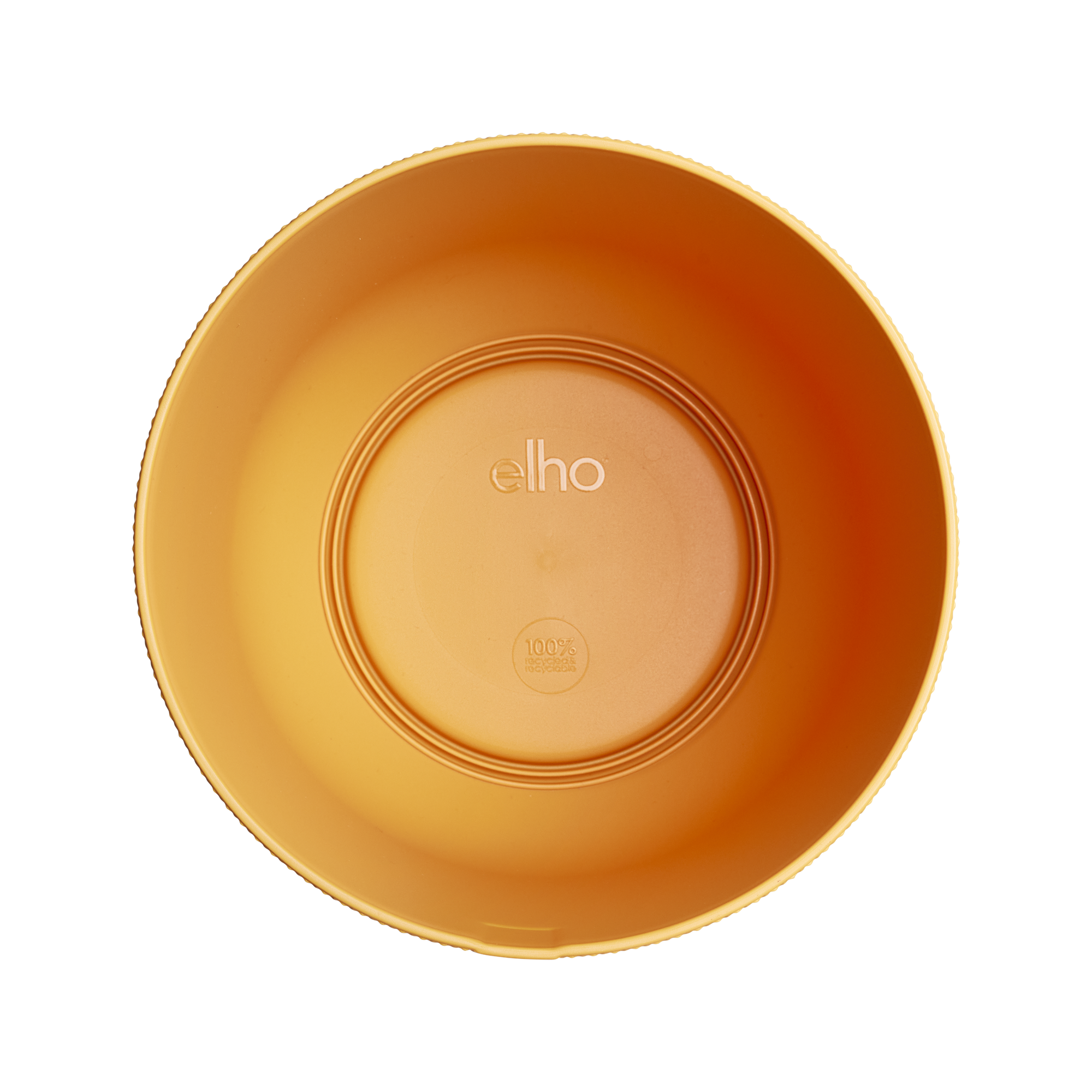 Sierpot Elho Jazz Round amber yellow Ø23 x H21 cm
