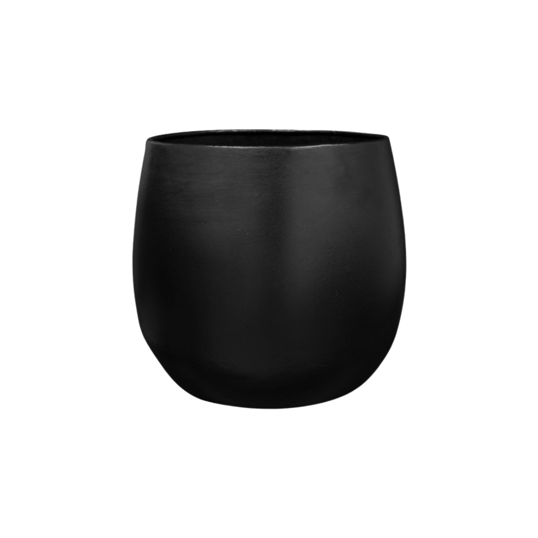 Sierpot Stijn zwart Ø34 x H35 cm