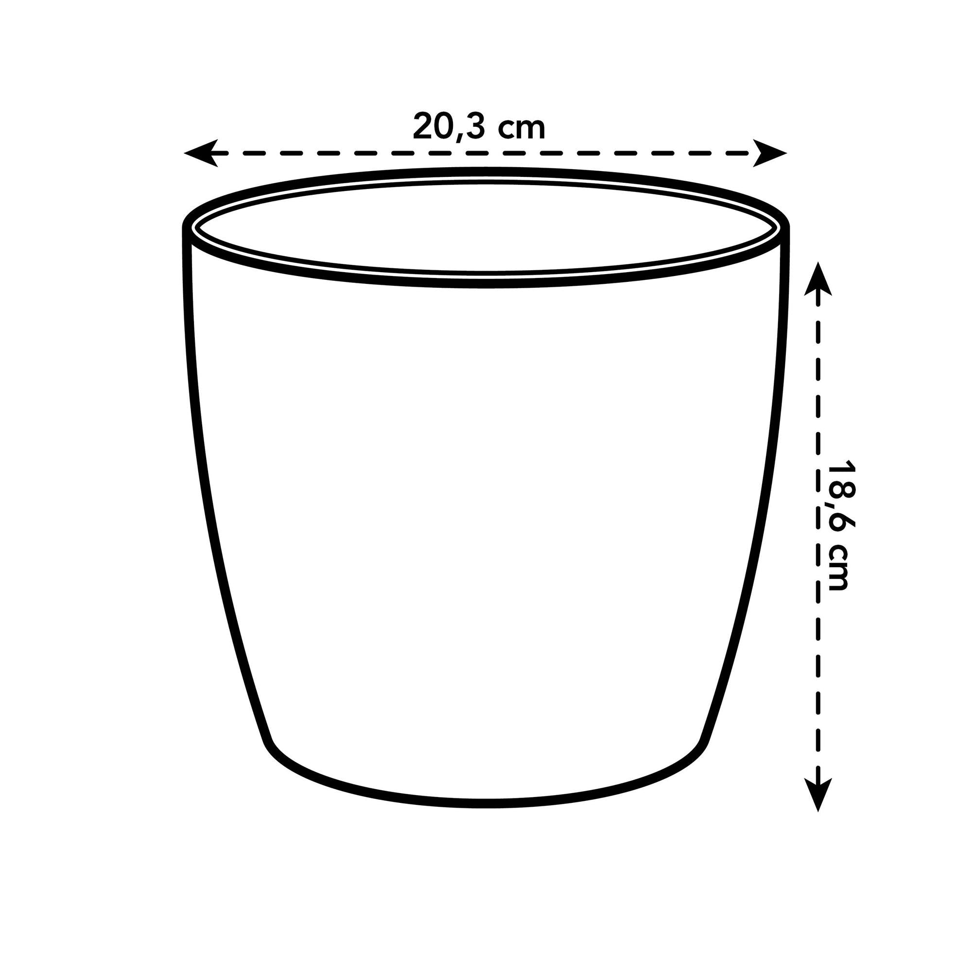 Sierpot Elho Brussels round wit Ø20 x H19 cm