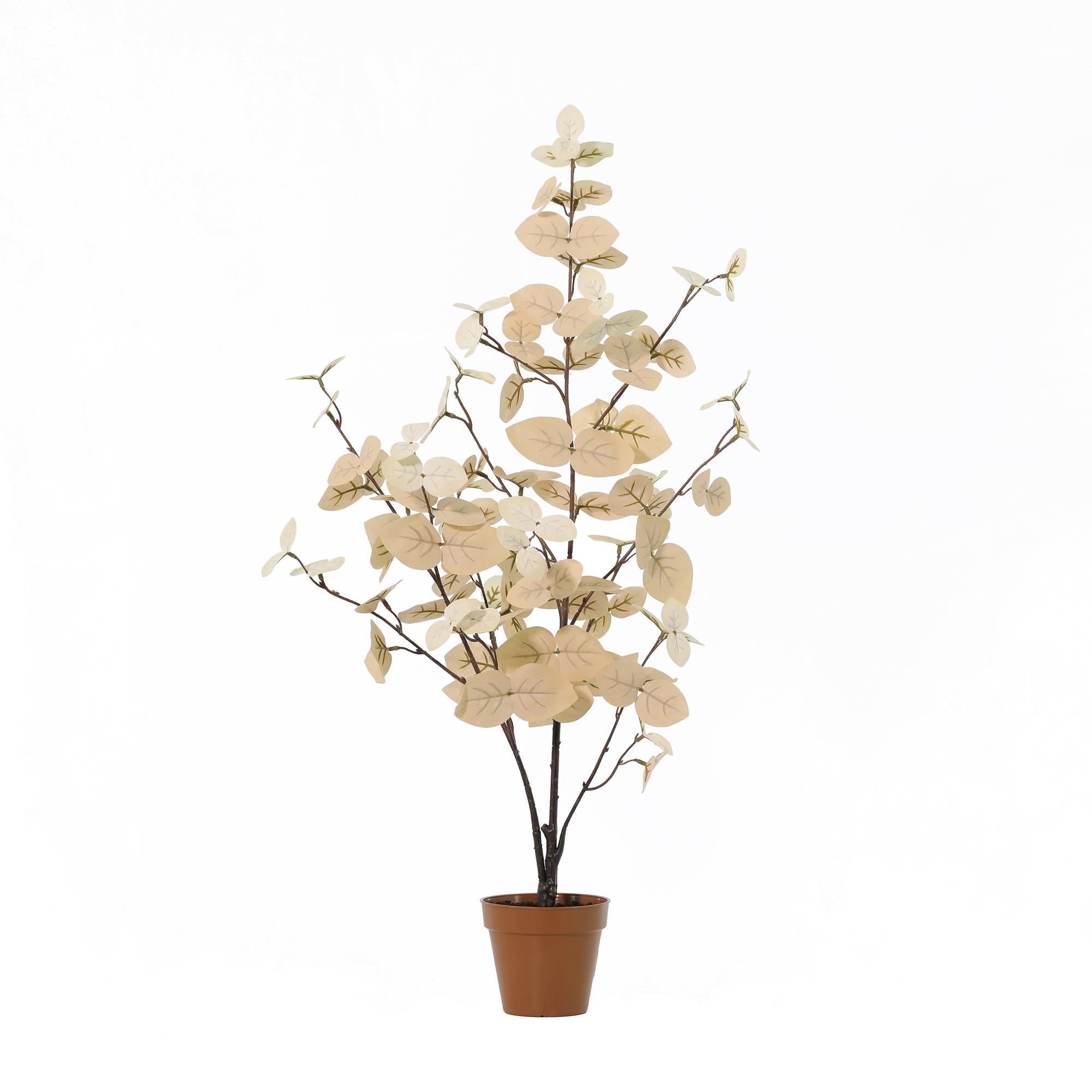 Kunstpflanze Eukalyptus weiß 86cm - ø13