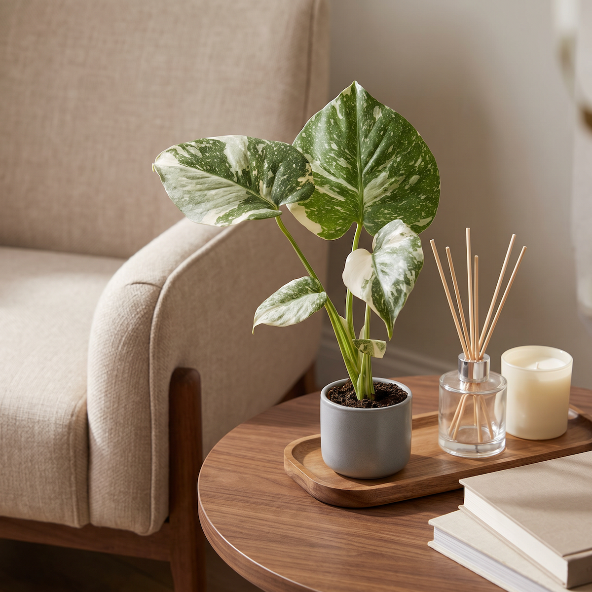 Gatenplant (Monstera deliciosa 'Thai Constellation')