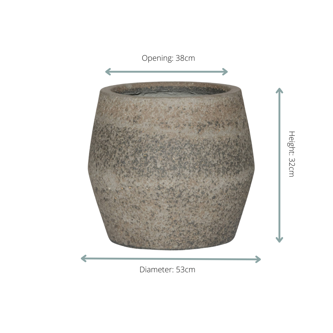 Pot Harley L Dioriet Grey D53 x H32 32cm - ø53