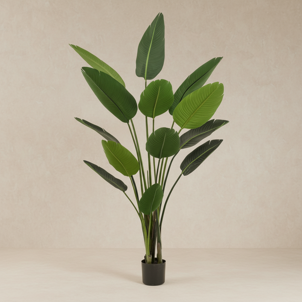 Artificial plant - Strelitzia Nicolai - Bird of Paradise flower - 190cm