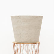 Pyntegryde Spand Beige Vasket Ø50 x H40 cm