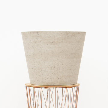 Decorative Pot Bucket Beige Washed Ø50 x H40 cm