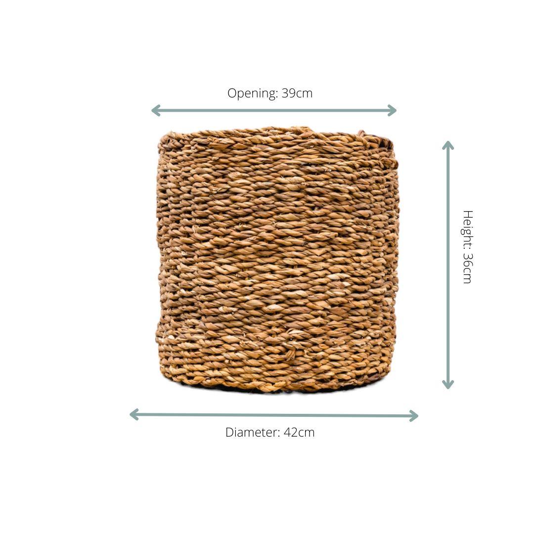 Mand Ido naturel Ø42 x H36 cm