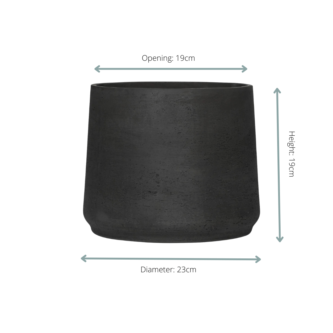 Sierpot Patt Black Washed Ø23 x H19 cm