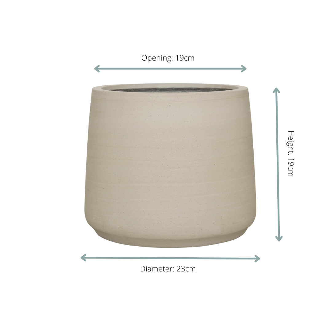 Sierpot Patt Beige Washed Ø23 x H19 cm
