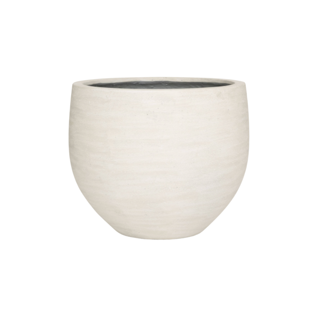 Bloempot Jumbo Orb Ivory Washed, ø88 cm, hoogte 70 cm