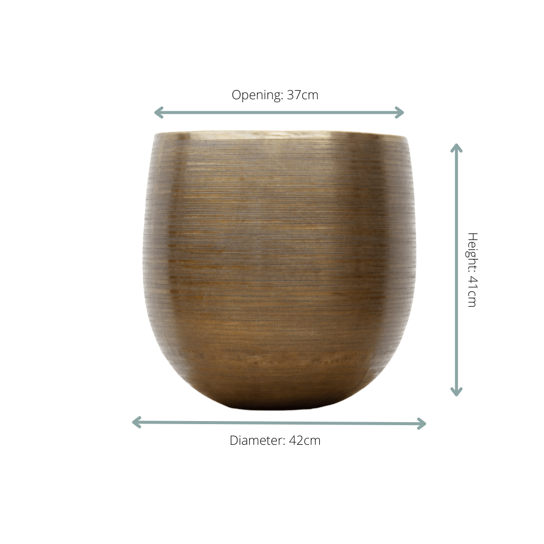 Sierpot Rowen gold Ø42 x H41 cm