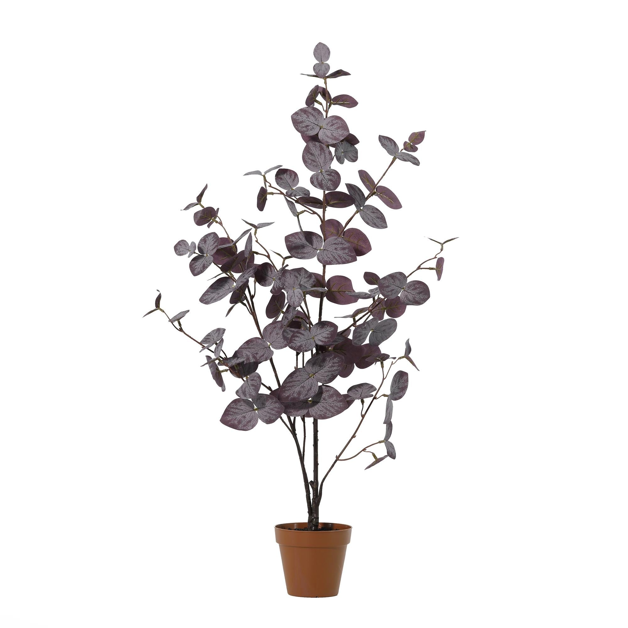 Kunstpflanze Eukalyptus lila 86cm - ø13