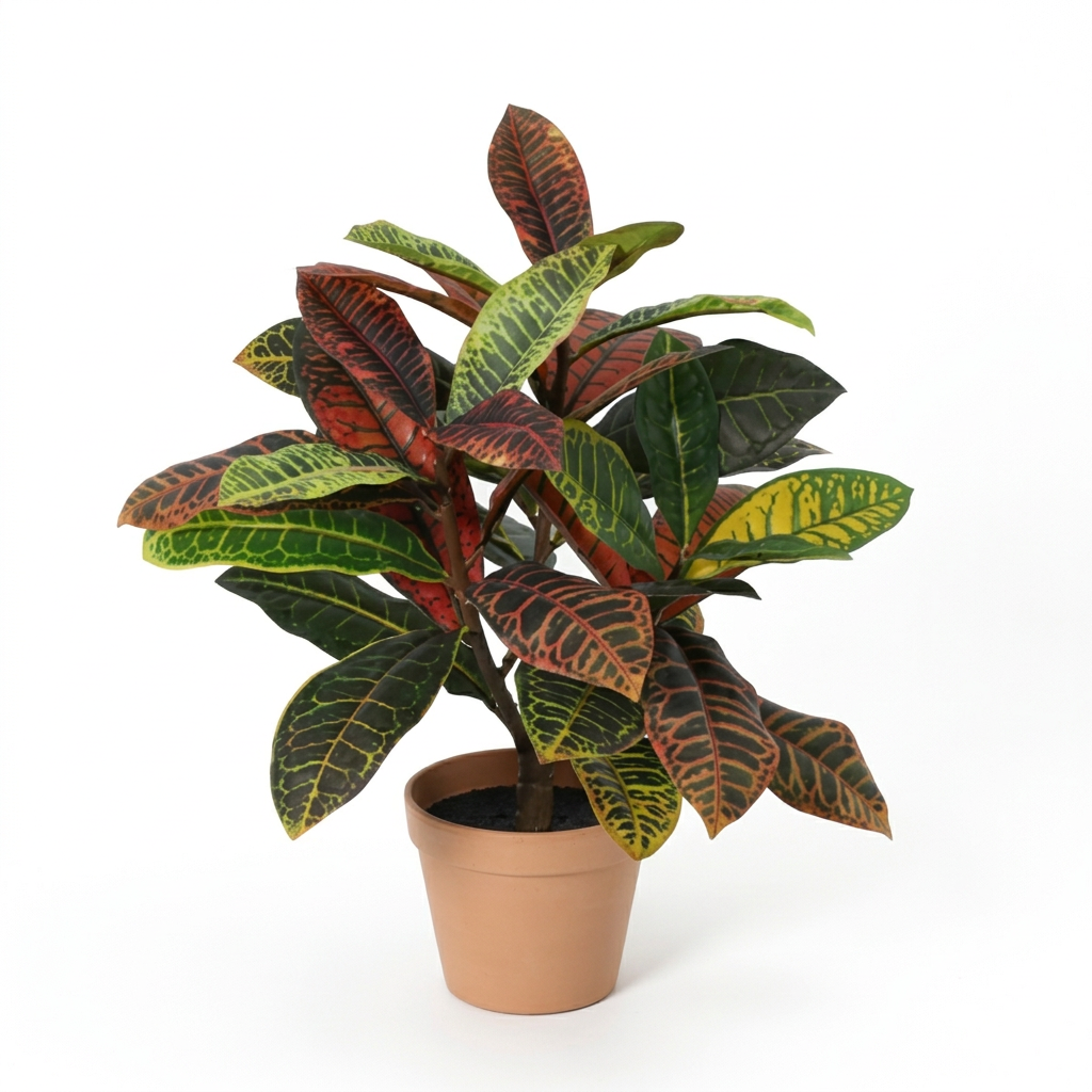Kunstpflanze Kroton Codiaeum 40cm - ø12