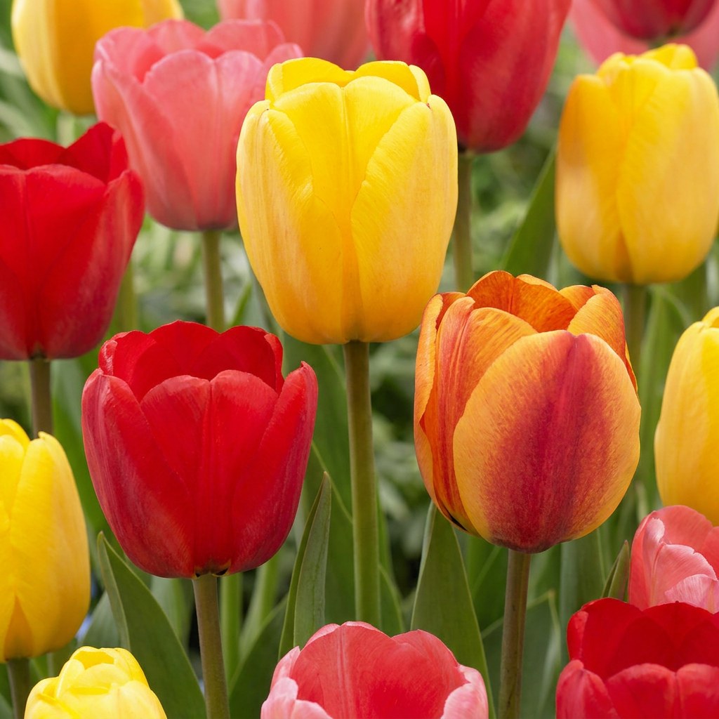 Tulip Bulbs Darwin Hybrid Mix in flower