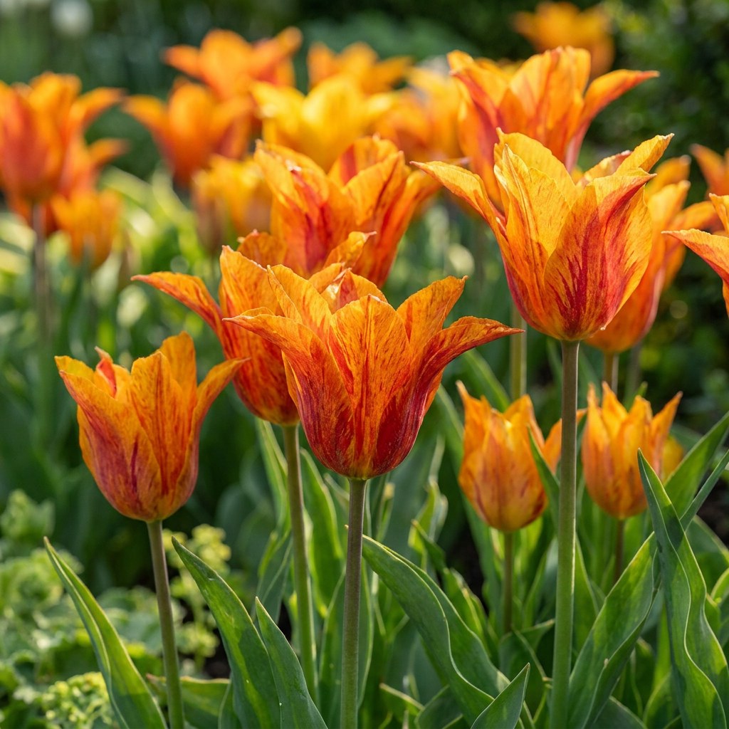 Tulip bulbs Vendeeglobe in flower